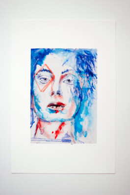 Ida on the fence: Cats Can Hide Anywhere in the House (fine art print)