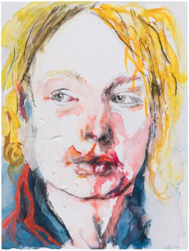 Ida on the fence: Anna ist Ernst (work on paper) 