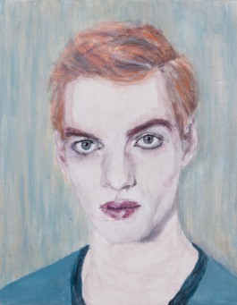 Ida on the fence: Hair Clip Missing (work on cardboard)