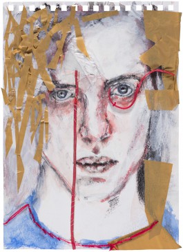 Ida on the fence: Lost at Sea (work on paper) 