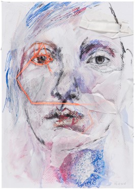 Ida on the fence: Lucky Numbers (work on paper) 