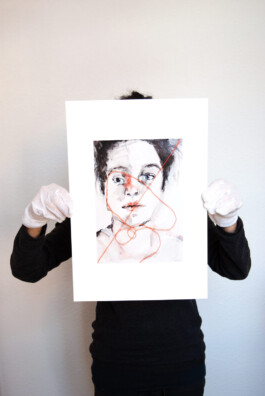 Ida on the fence: When I Hear Your Eyes Move (fine art print)